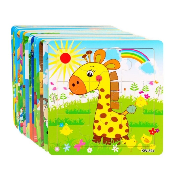 FunJoyLand CYMERA_20170717_113757 Educational Wooden Jigsaw Puzzle B (16-piece) 